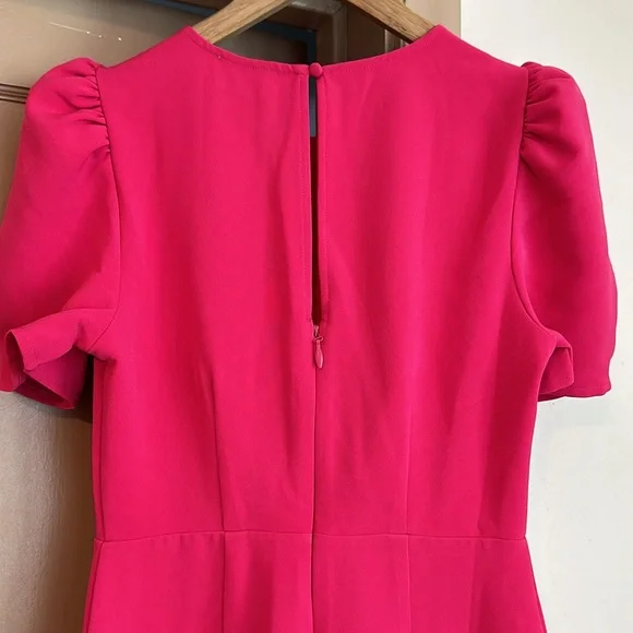 Baltic Born Sugar Lips Chelsea Gathered Shoulder Dress Fuschia - Picture 9 of 9
